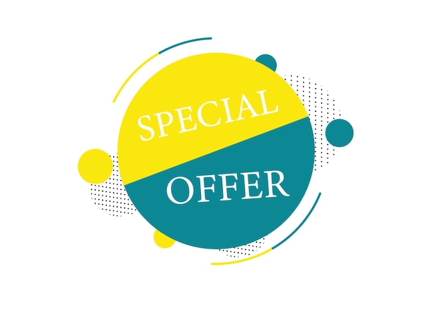 Special offer sale discount banner