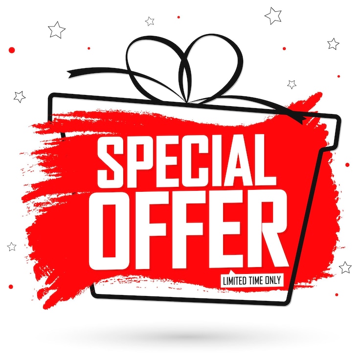 Vector special offer sale poster design template