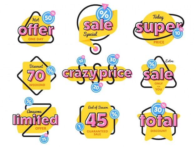 Special offer sale tag discount symbol