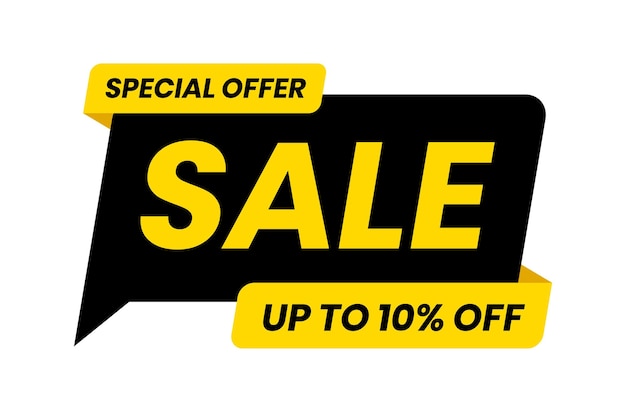 Special offer sale up to 10 percent off