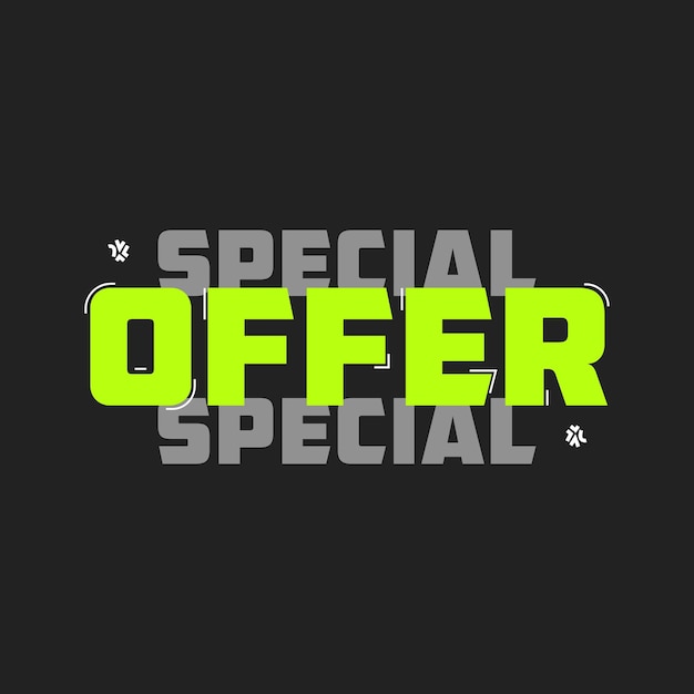 Vector special offer sticker special offer label special offer design