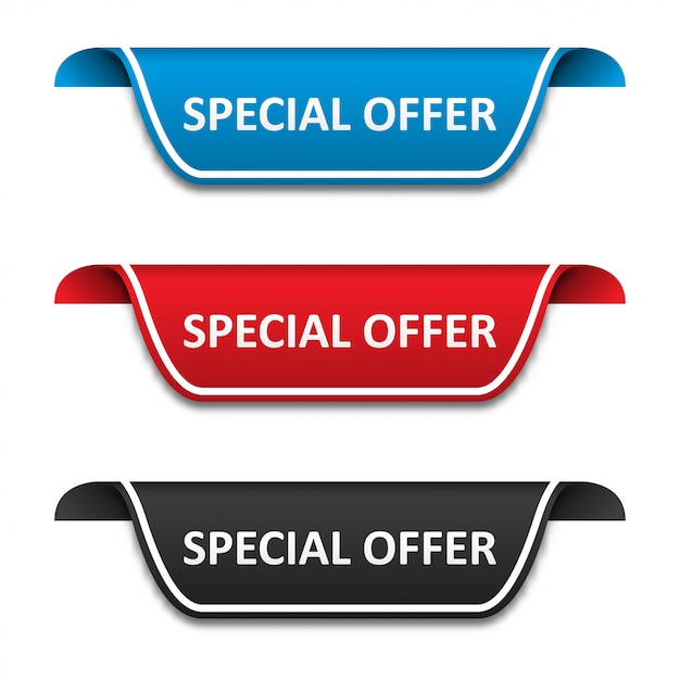 Special offer tag label set