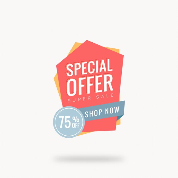 Vector special offer tag