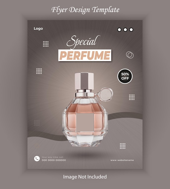 special perfume product flyer design template