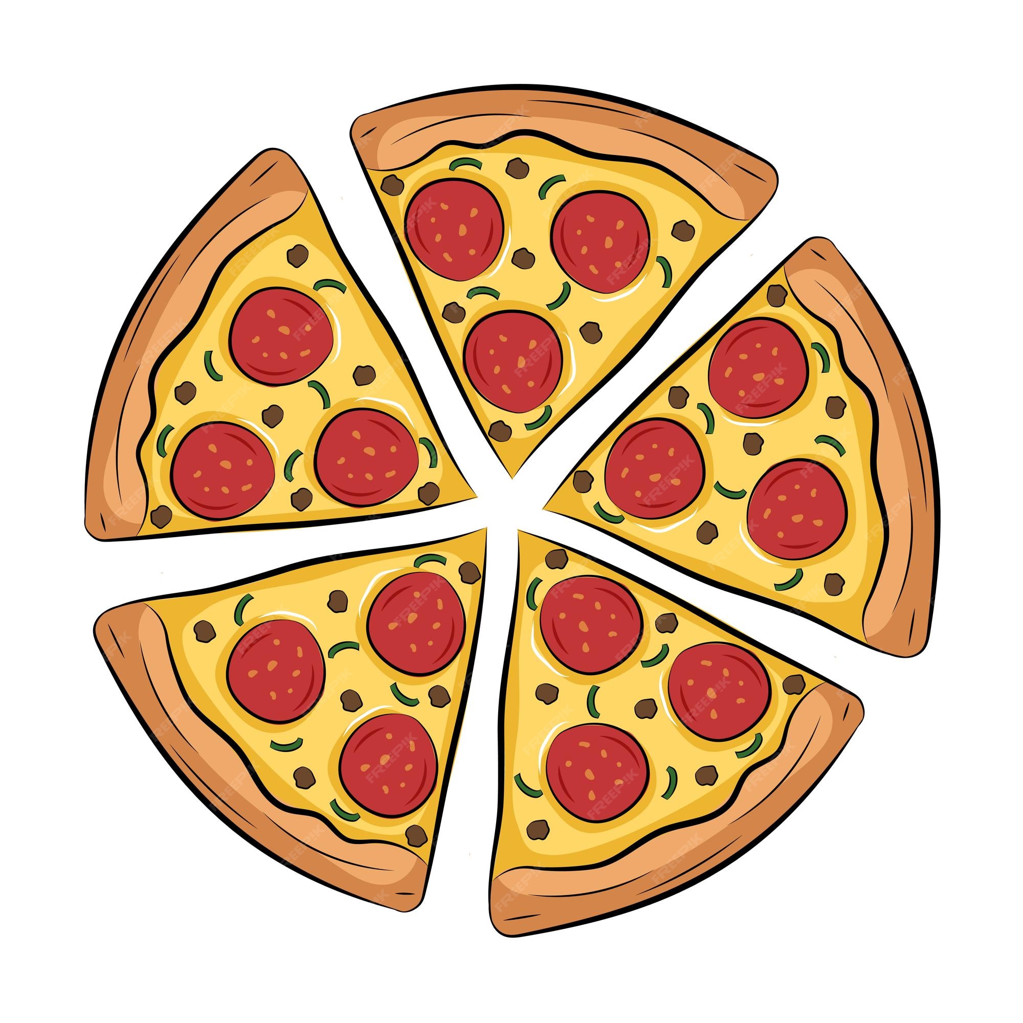 Special pizza cartoon style | Download on Freepik