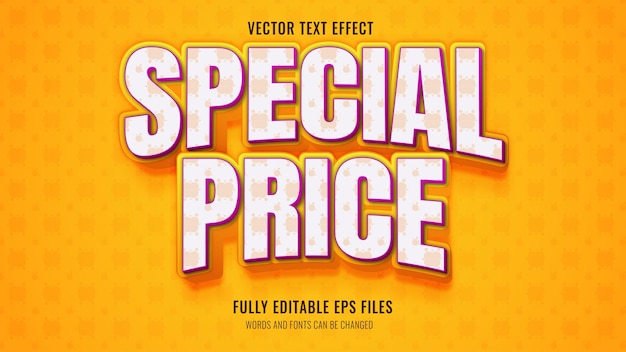 Special price text effect style