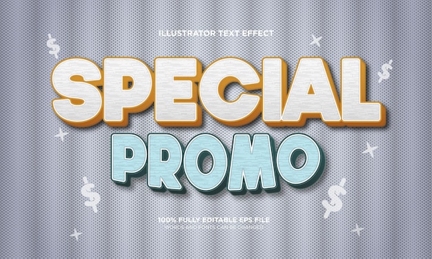 Special promo editable text effect