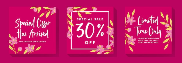 Special Promo Exclusive Discount Template Post