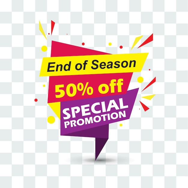 Special Promotion sale discount banner template