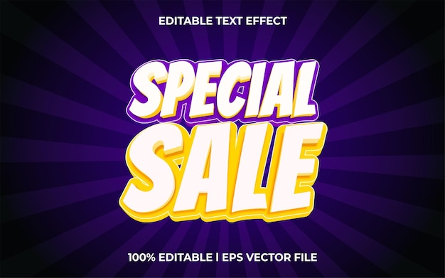 special sale 3d editable text effect template with 3d style use for logo and business brand