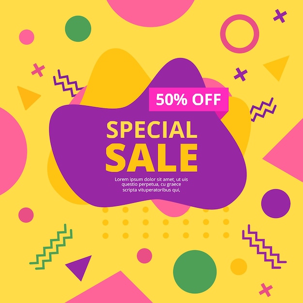 Vector special sale banner