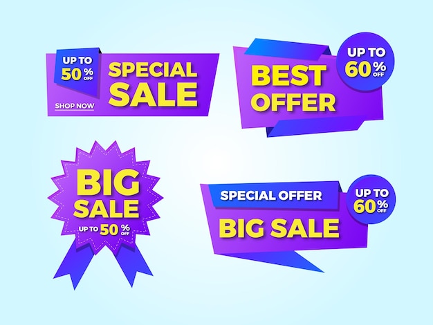 Special Sale and Big Sale Banner Set