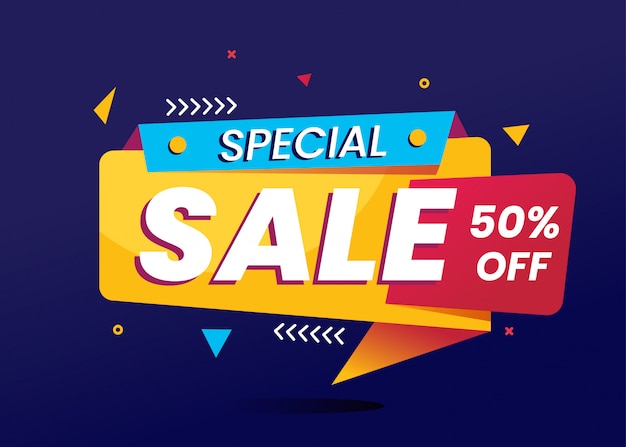 Special sale promotion banner template