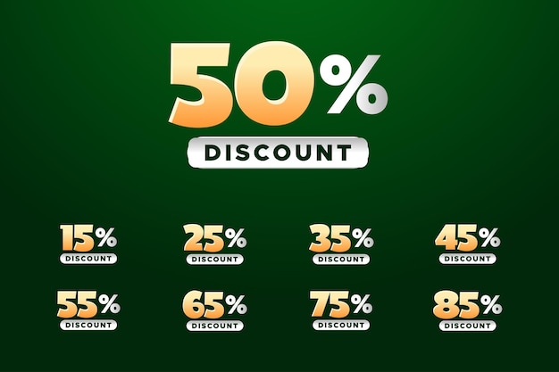 Special sale template design with different discount set