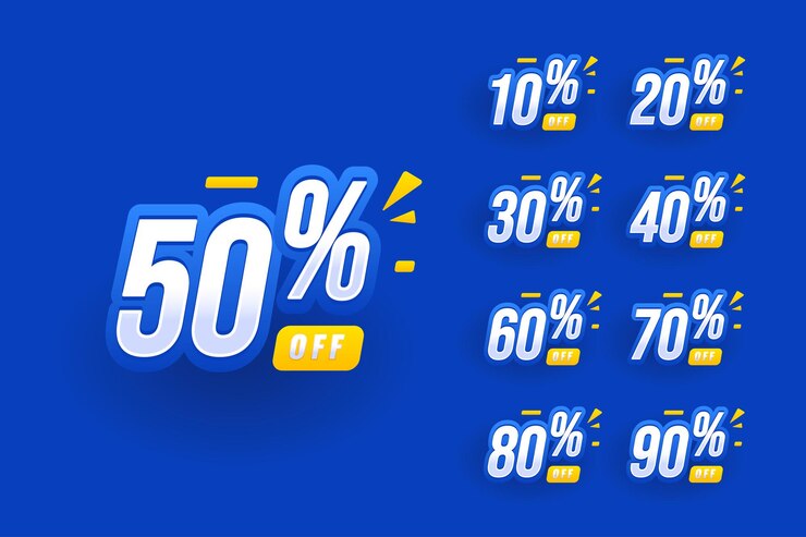 Special sale template design with different discount set
