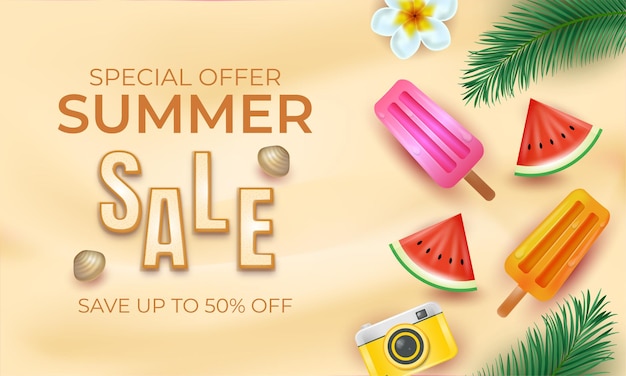 Special summer sale promotion