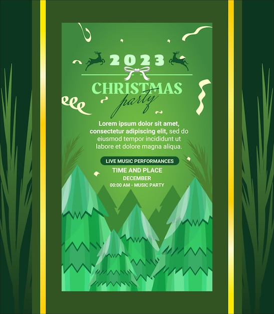 Special template design for christmas invitation