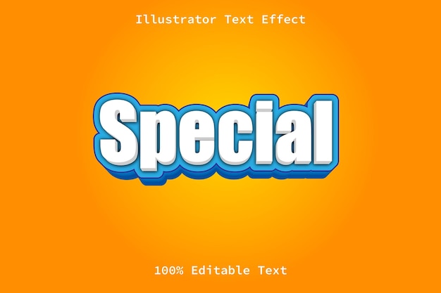Special With Modern Cartoon Style Editable Text Effect