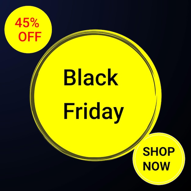 Vector speciale aanbieding black friday social media banner vector sjabloon