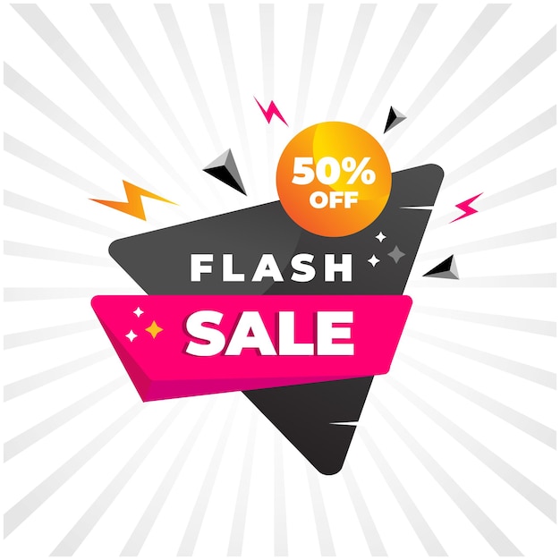 Speciale aanbieding flash sale banner