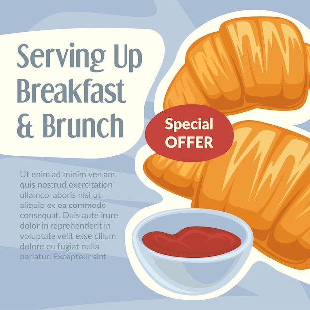 Speciale aanbieding voor ontbijt en brunch
