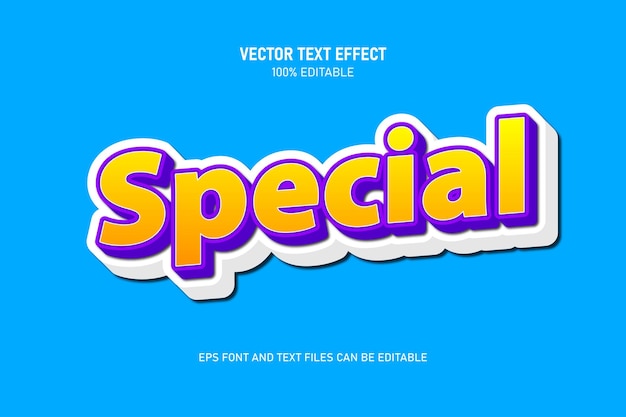 Vector speciale bewerkbare tekst-effect trending stijl modern