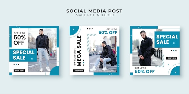 Speciale verkoop social media postsjabloon