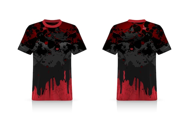 Specificatie Voetbal Sport-mockup, Esports Gaming T-shirt Jersey-sjabloon. mock-up uniform. Vector