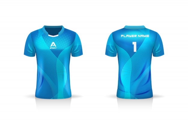 Specification Soccer Sport , Esport Gaming T Shirt Jersey template.  uniform .  Illustration 