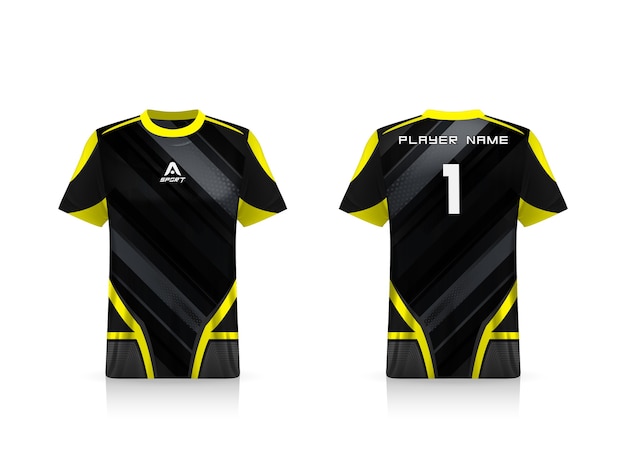 Specifica soccer sport, esports gaming t shirt jersey template. uniforme.