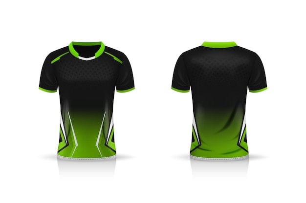 Specificazione soccer sport, modello di maglia per magliette da gioco esports.