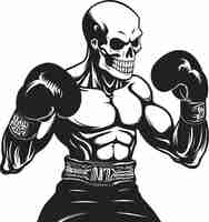 Vector specters in the ring the haunting spectacle of skeleton boxinggraveyard grapplers the pion