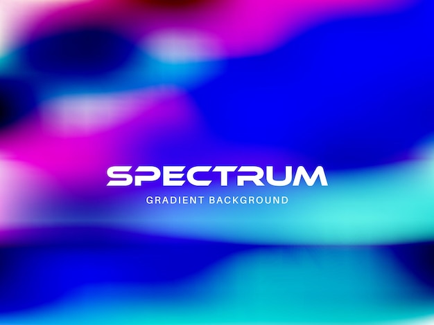 Vector spectrum futuristic gradient background