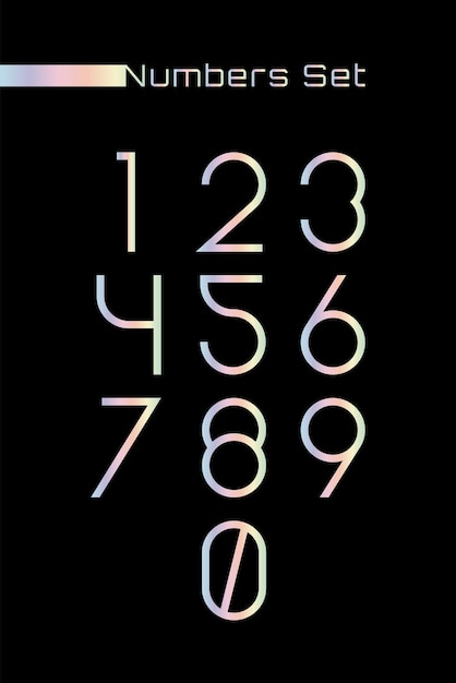 Vector spectum number set vector modern