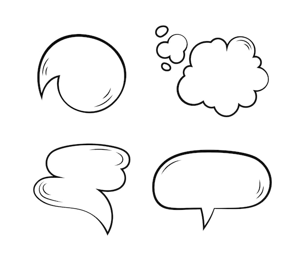 Vector speech balloons collection