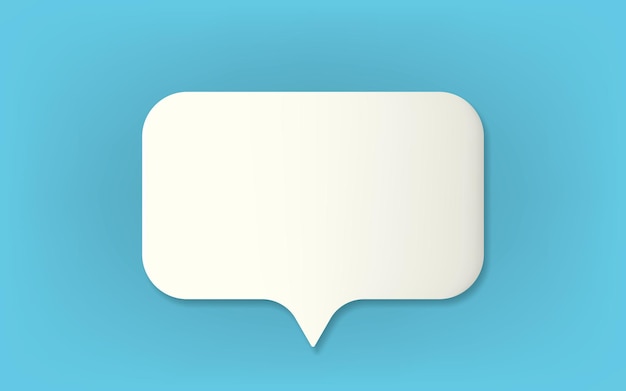 Speech Bubble BackgroundVector illustration isolated on blue background