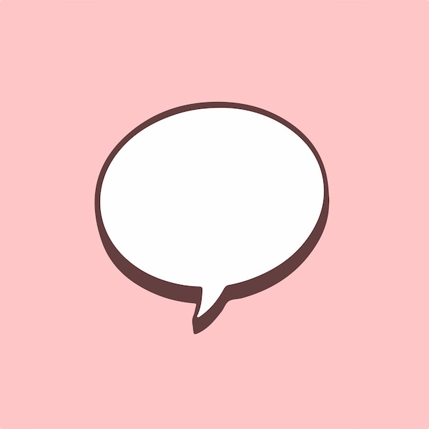 Speech bubble chatting symbol vector illustration