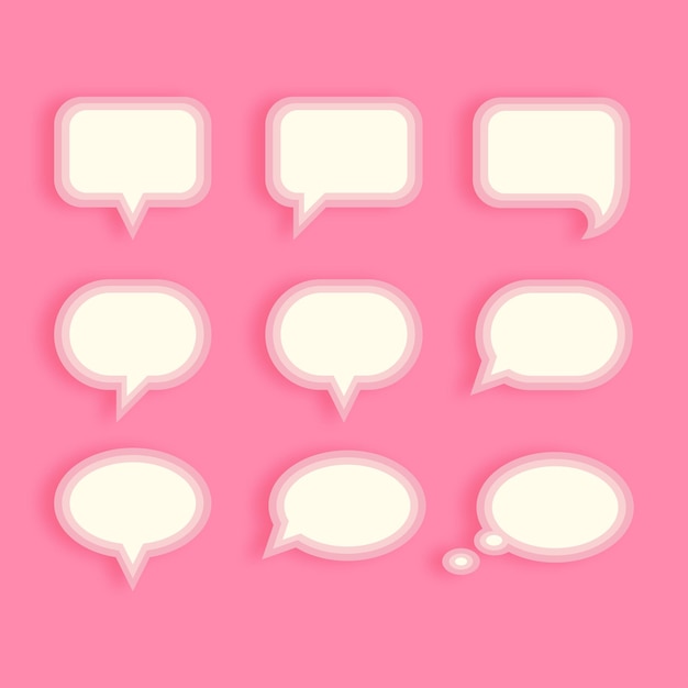 Speech Bubble Collection Set 3