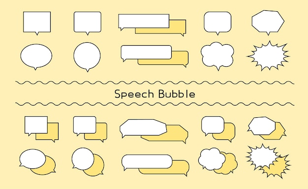 Speech bubble collection