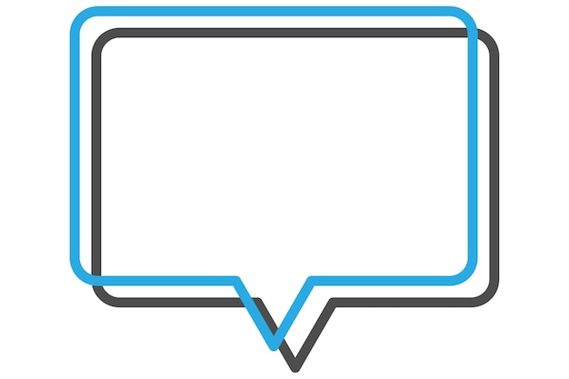 Vector speech bubble highlight note sticker design