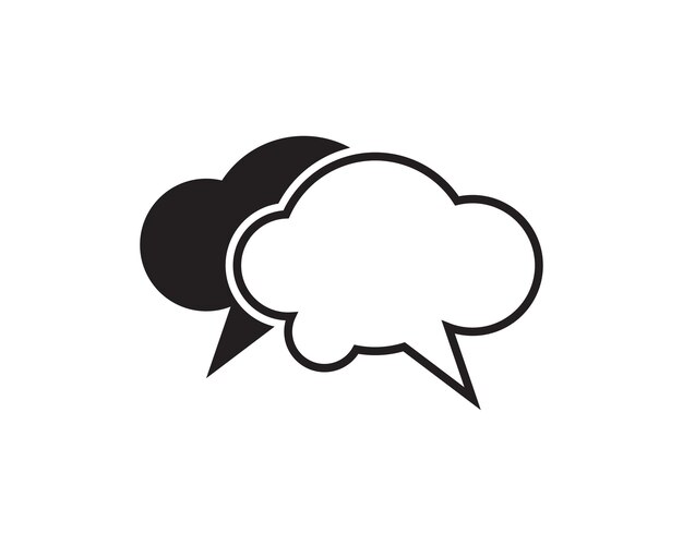 Speech bubble icon vector illustration