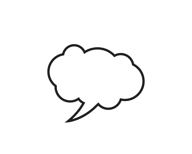 Speech bubble icon vector illustration