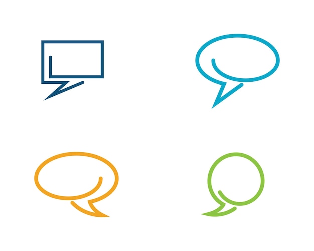 Vector speech bubble icon vector illustration