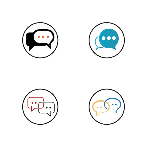 Speech bubble icon vector illustration