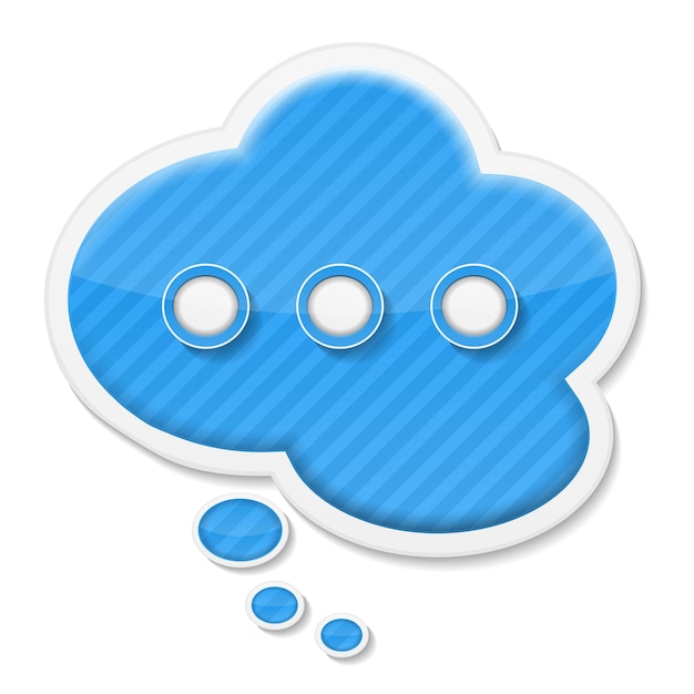 Vector speech bubble icon