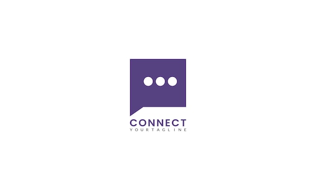 Speech bubble icoon Logo sjabloon vector illustratie