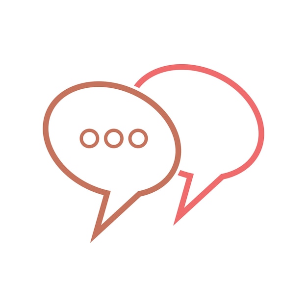 Speech bubble Logo template vector illustration