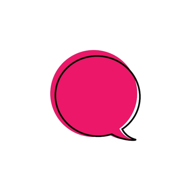 Speech bubble logo vector template