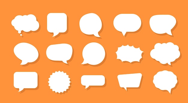 Speech bubble pack sjabloonontwerp