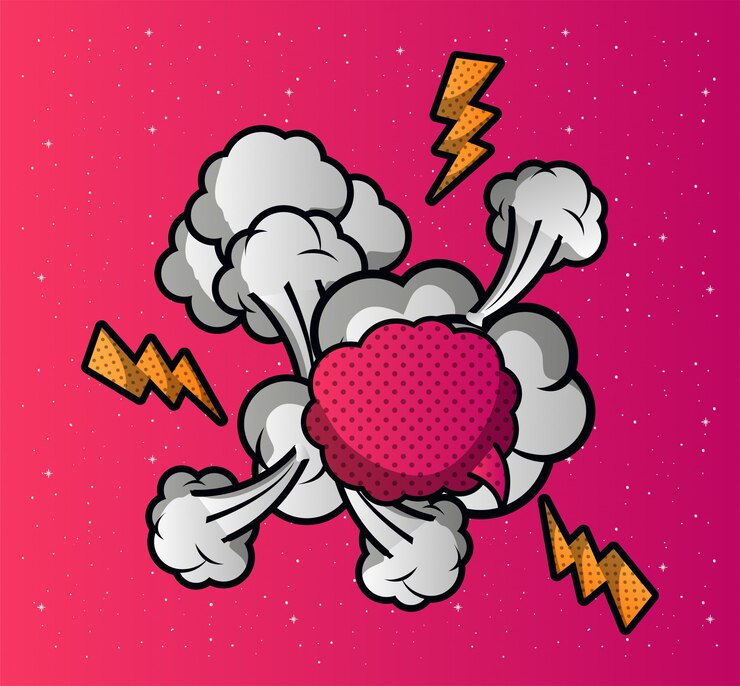 Vector speech bubble pop art style